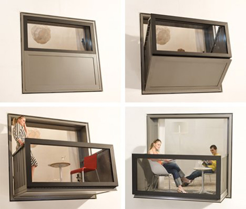 invenções curiosas janela sacada apartamentos