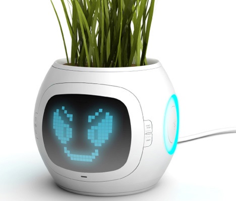 novas invenções vaso de plantas digital