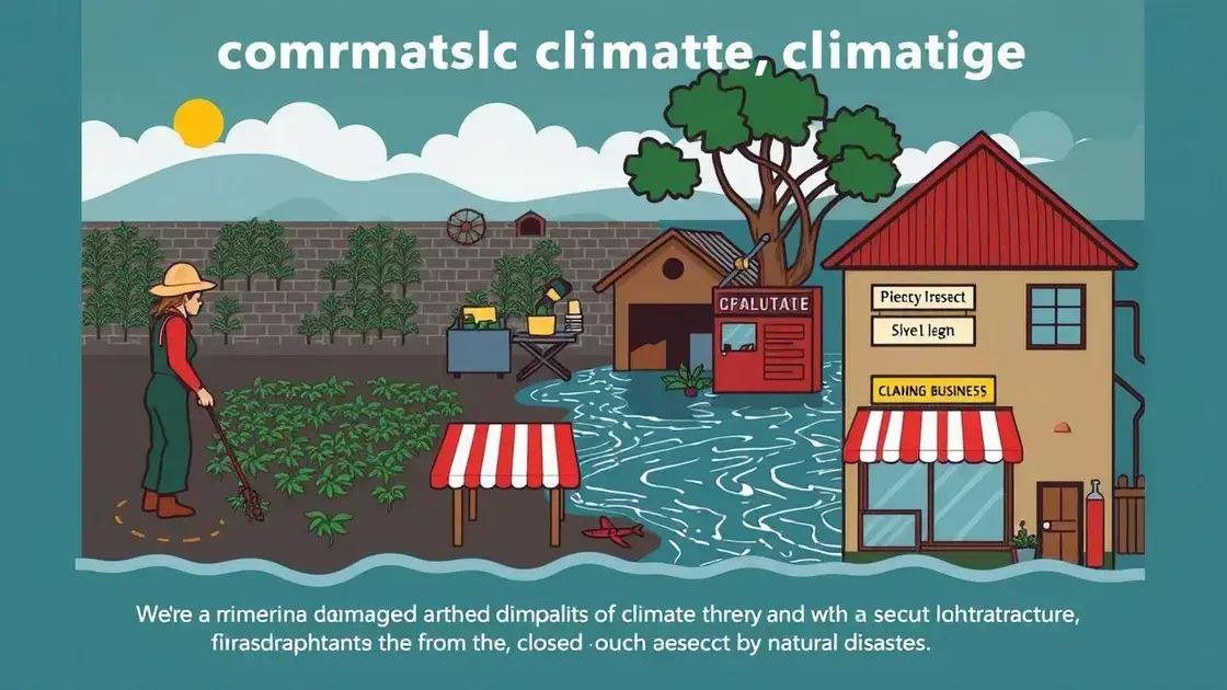 Como a crise climática afeta a economia