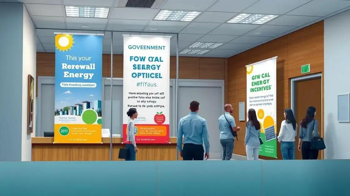 Quais são os principais incentivos disponíveis?