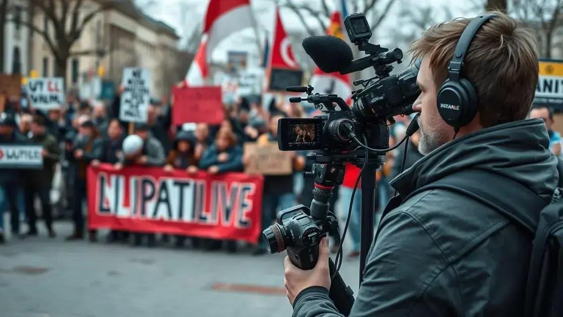 A repercussão da mídia sobre os protestos